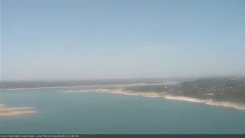 Lake Travis webcam, August 5, 2022 1:25 PM CT