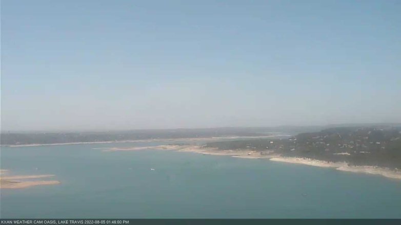 Lake Travis webcam, August 5, 2022 1:45 PM CT