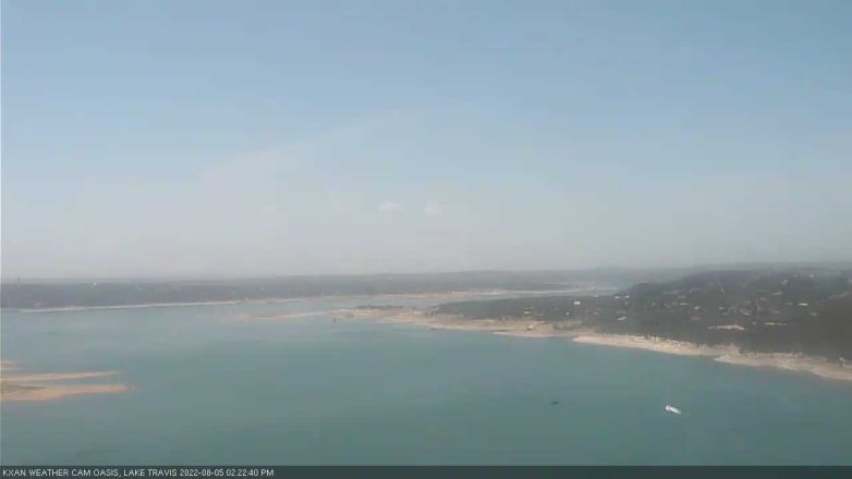 Lake Travis webcam, August 5, 2022 2:25 PM CT