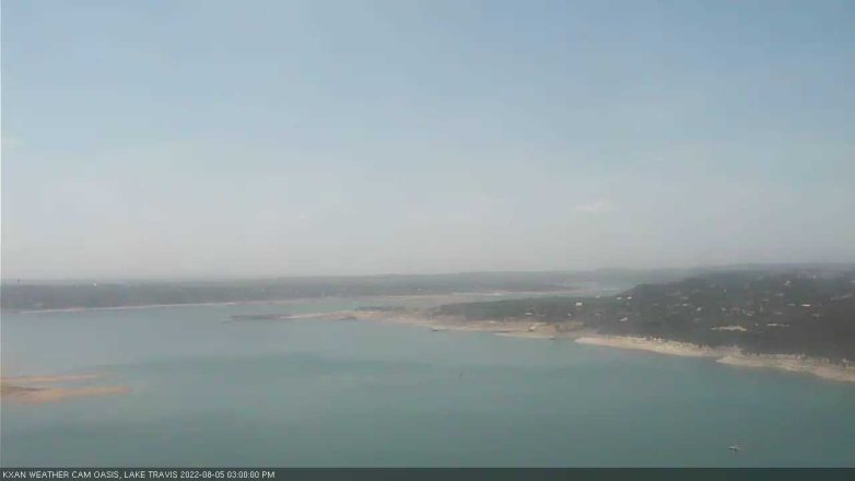 Lake Travis webcam, August 5, 2022 3:00 PM CT