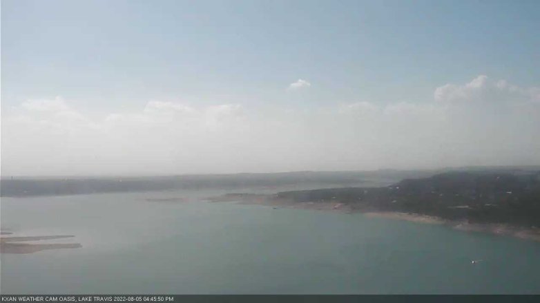 Lake Travis webcam, August 5, 2022 4:45 PM CT