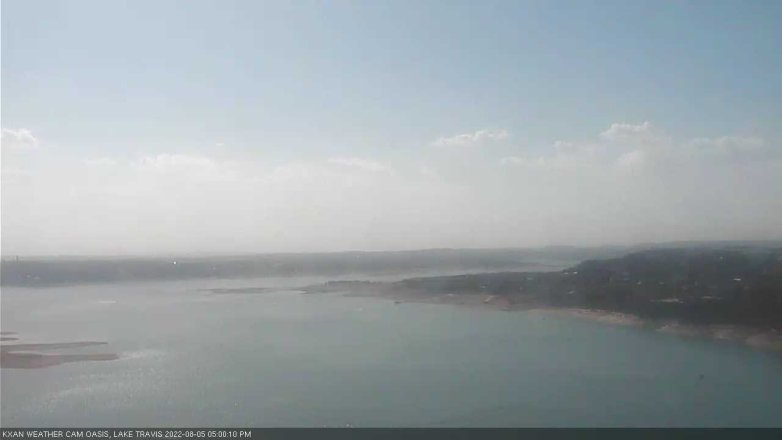 Lake Travis webcam, August 5, 2022 5:00 PM CT