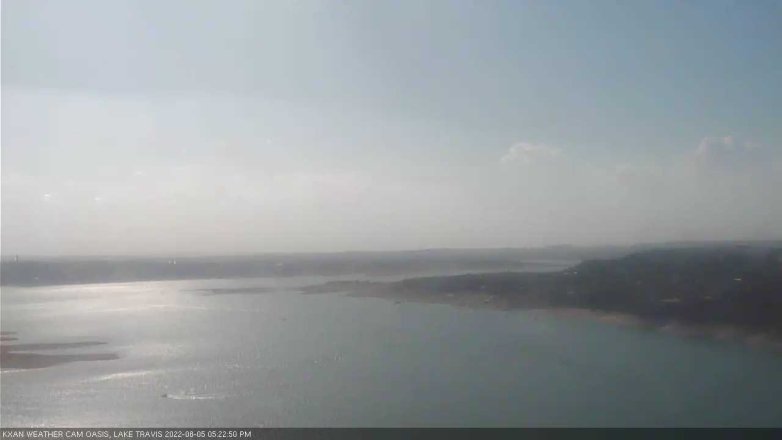 Lake Travis webcam, August 5, 2022 5:25 PM CT