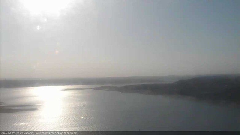 Lake Travis webcam, August 5, 2022 6:00 PM CT