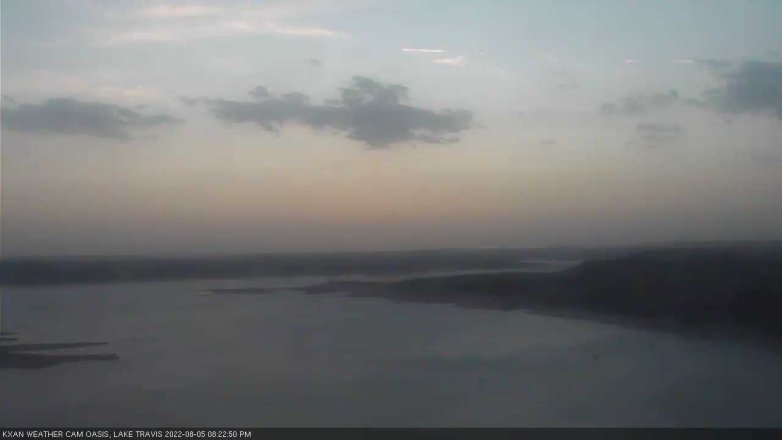 Lake Travis webcam, August 5, 2022 8:25 PM CT