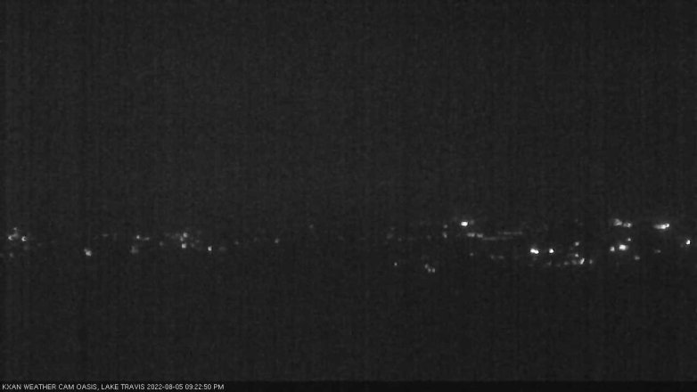 Lake Travis webcam, August 5, 2022 9:25 PM CT