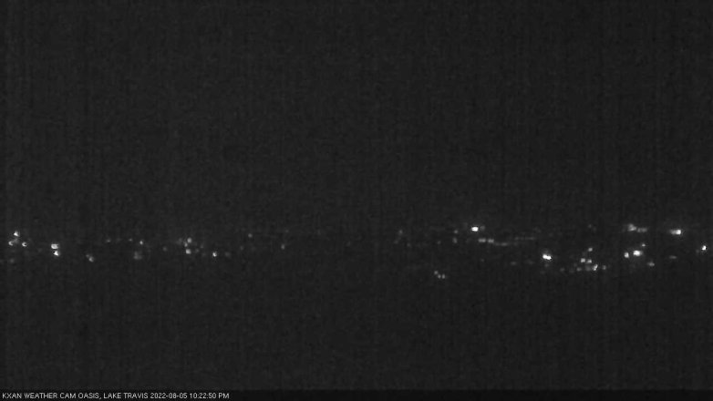 Lake Travis webcam, August 5, 2022 10:25 PM CT
