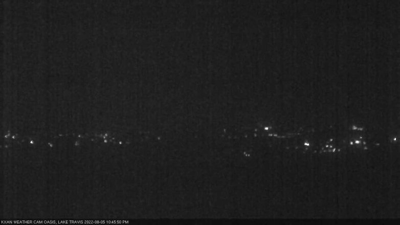 Lake Travis webcam, August 5, 2022 10:45 PM CT
