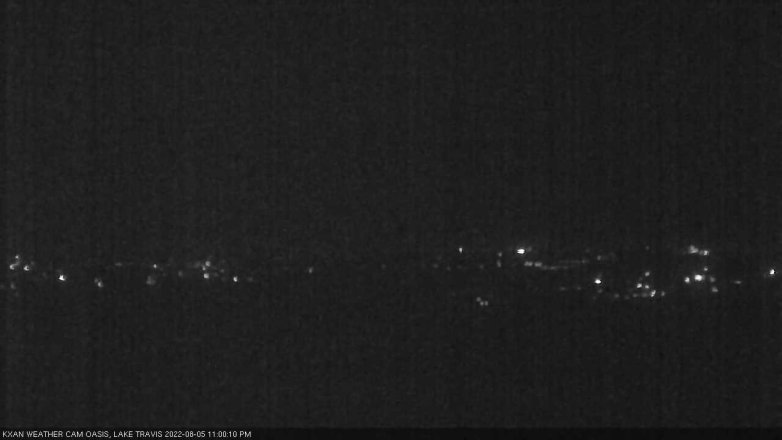 Lake Travis webcam, August 5, 2022 11:00 PM CT