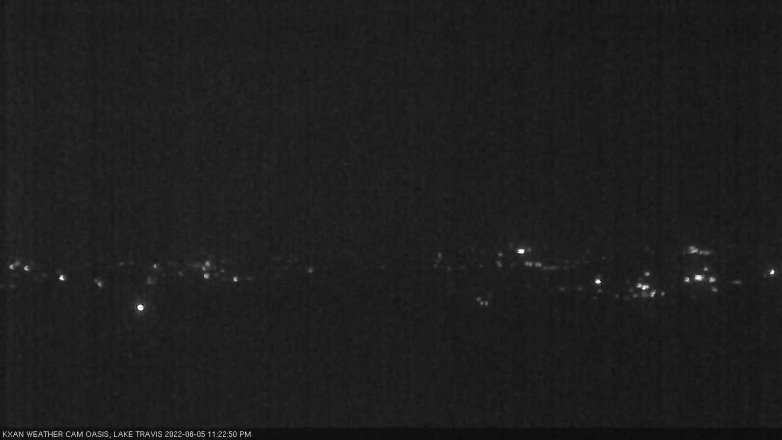 Lake Travis webcam, August 5, 2022 11:25 PM CT