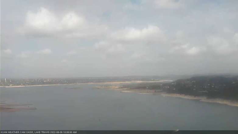 Lake Travis webcam, August 6, 2022 10:00 AM CT