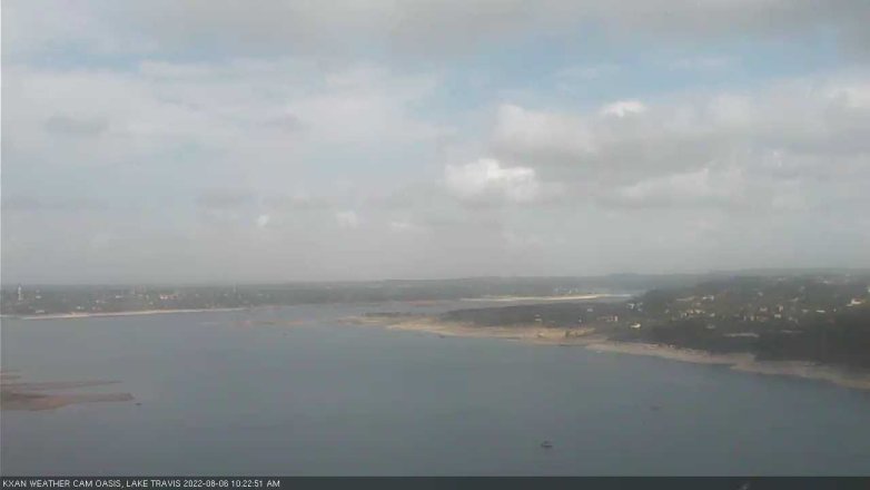 Lake Travis webcam, August 6, 2022 10:25 AM CT