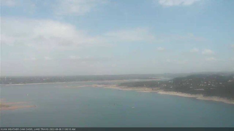Lake Travis webcam, August 6, 2022 11:00 AM CT