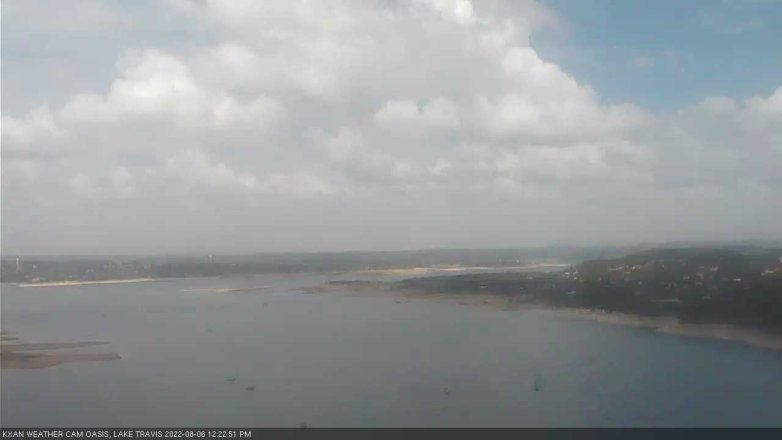 Lake Travis webcam, August 6, 2022 12:25 PM CT