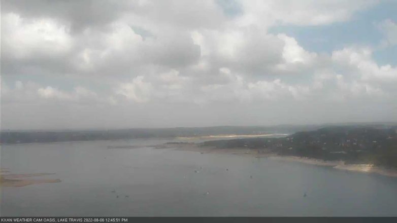 Lake Travis webcam, August 6, 2022 12:45 PM CT