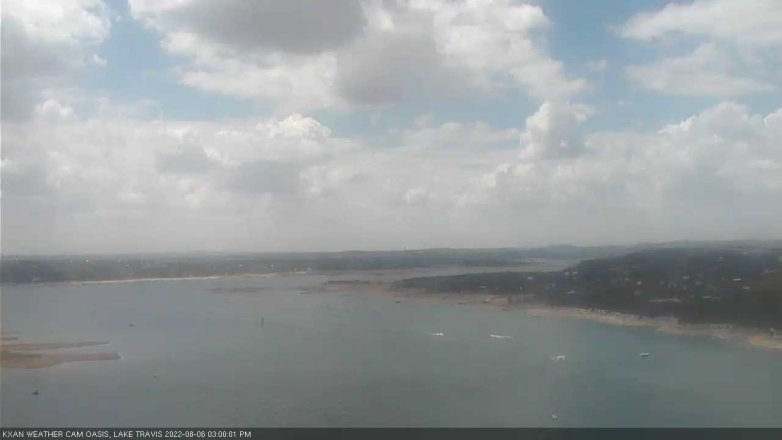 Lake Travis webcam, August 6, 2022 3:00 PM CT