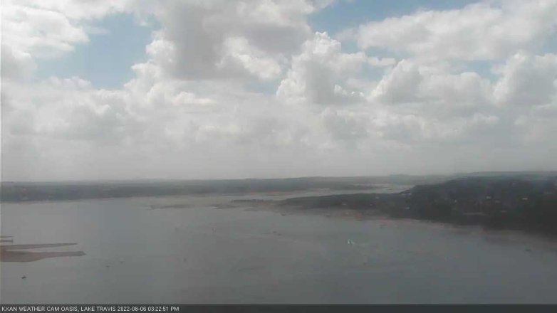 Lake Travis webcam, August 6, 2022 3:25 PM CT
