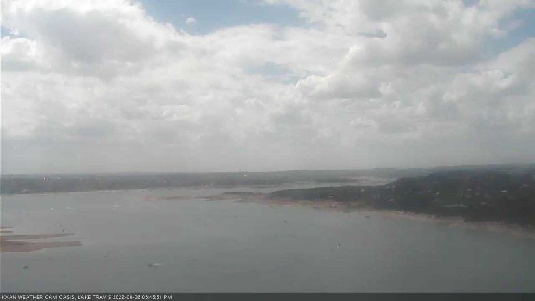 Lake Travis webcam, August 6, 2022 3:45 PM CT