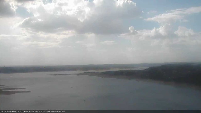 Lake Travis webcam, August 6, 2022 5:00 PM CT