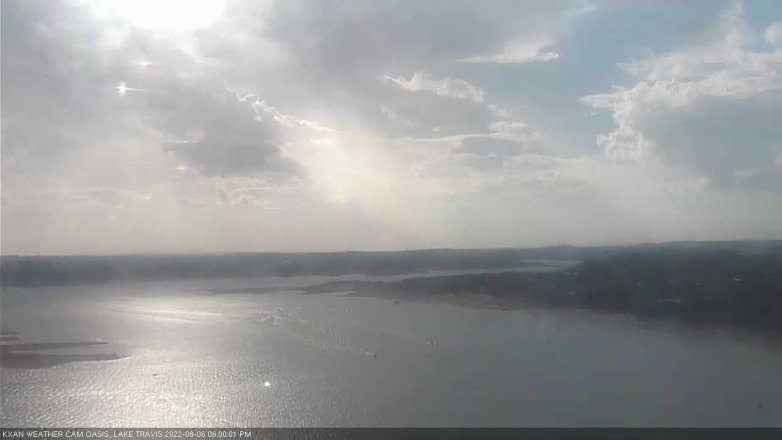 Lake Travis webcam, August 6, 2022 6:00 PM CT