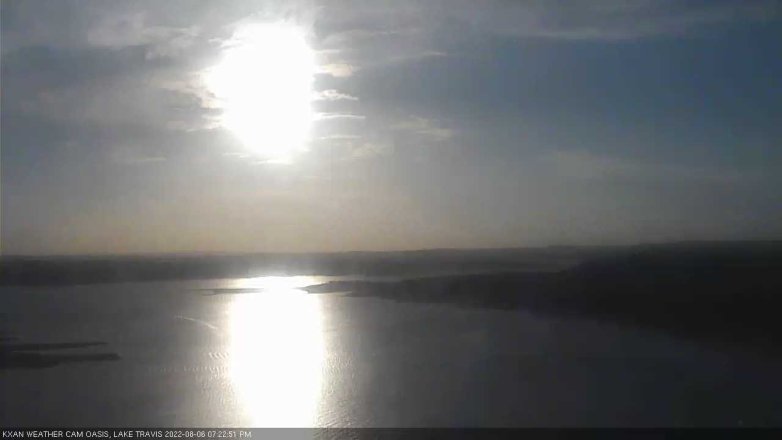 Lake Travis webcam, August 6, 2022 7:25 PM CT