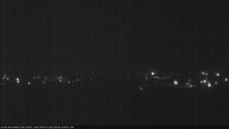 Lake Travis webcam, August 6, 2022 10:00 PM CT