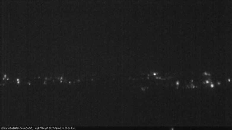 Lake Travis webcam, August 6, 2022 11:00 PM CT