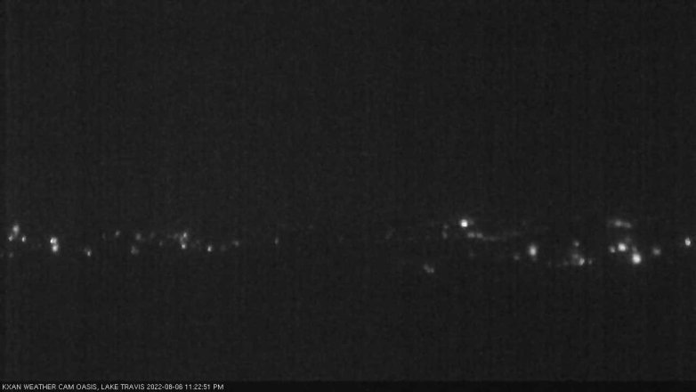 Lake Travis webcam, August 6, 2022 11:25 PM CT