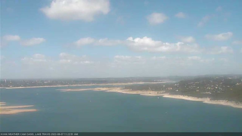 Lake Travis webcam, August 7, 2022 11:25 AM CT