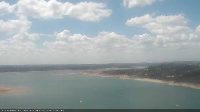 Lake Travis webcam, August 7, 2022 3:00 PM CT