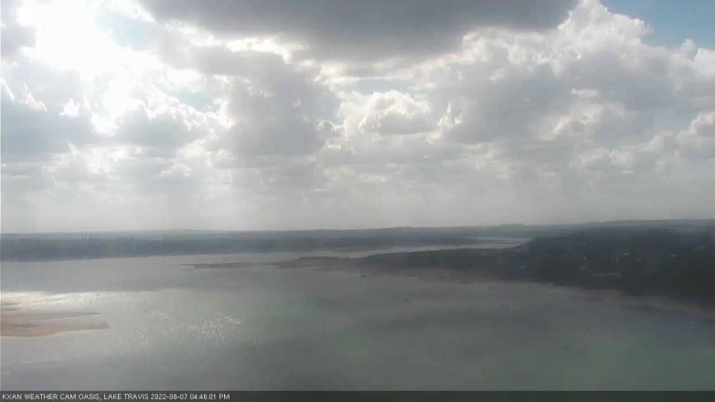Lake Travis webcam, August 7, 2022 4:45 PM CT