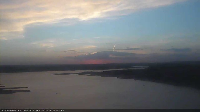 Lake Travis webcam, August 7, 2022 8:25 PM CT