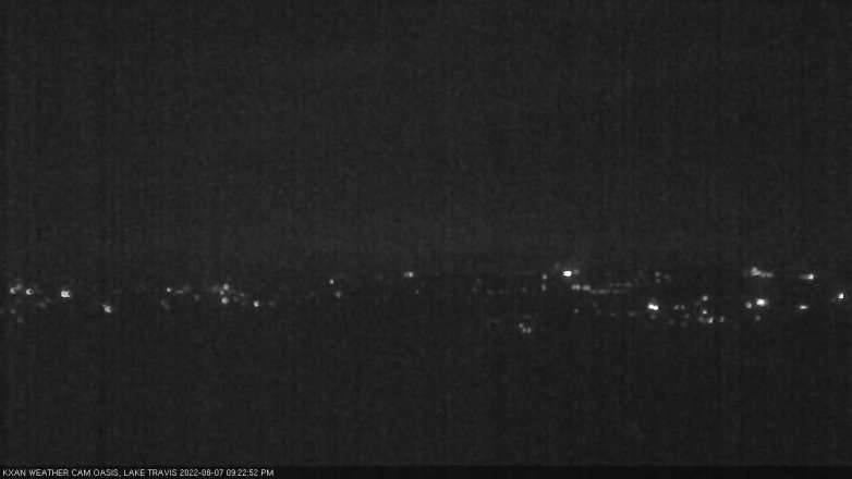 Lake Travis webcam, August 7, 2022 9:25 PM CT