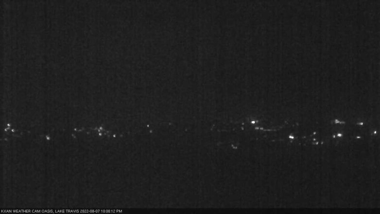 Lake Travis webcam, August 7, 2022 10:00 PM CT