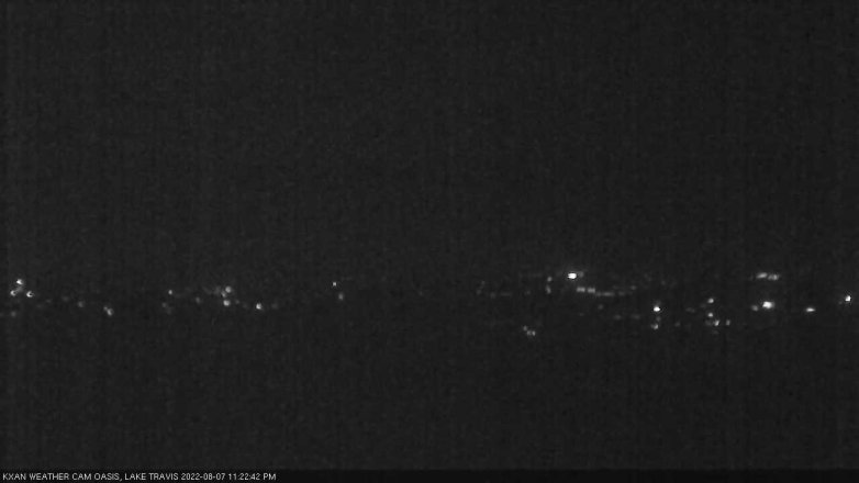 Lake Travis webcam, August 7, 2022 11:25 PM CT
