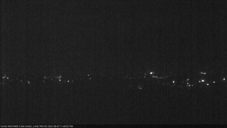 Lake Travis webcam, August 7, 2022 11:45 PM CT