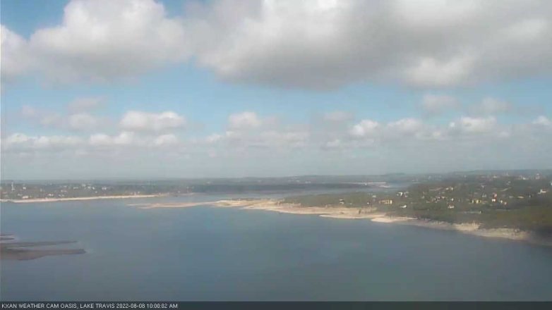 Lake Travis webcam, August 8, 2022 10:00 AM CT