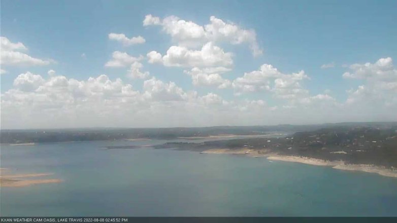 Lake Travis webcam, August 8, 2022 2:45 PM CT