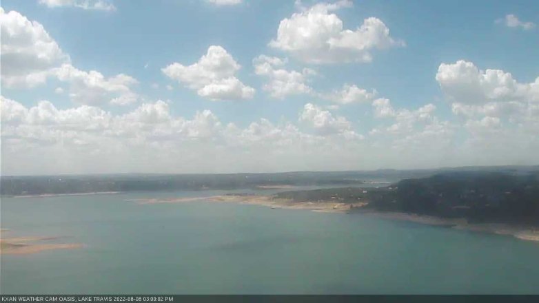 Lake Travis webcam, August 8, 2022 3:00 PM CT