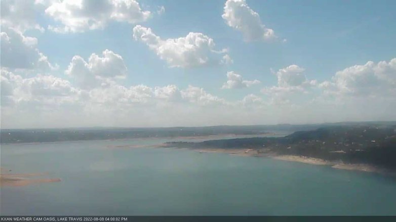 Lake Travis webcam, August 8, 2022 4:00 PM CT
