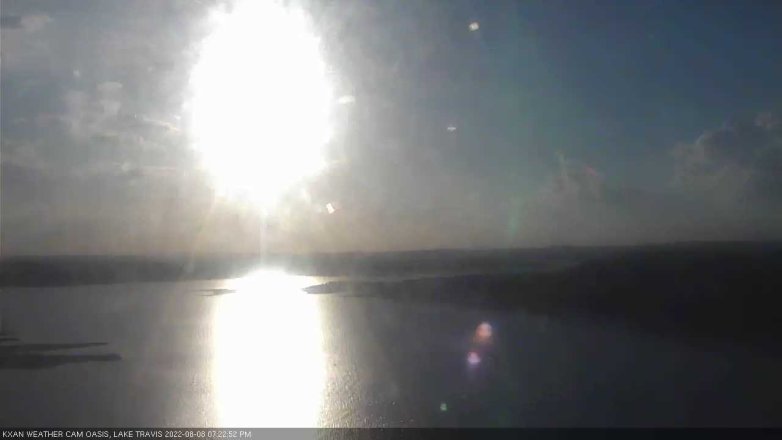 Lake Travis webcam, August 8, 2022 7:25 PM CT