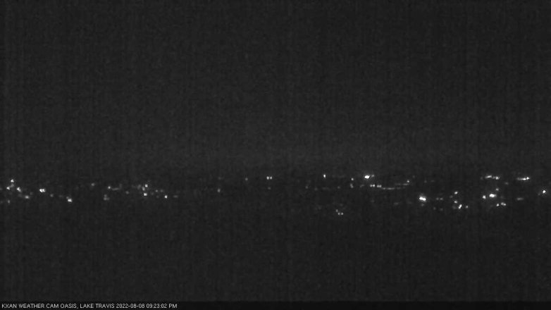 Lake Travis webcam, August 8, 2022 9:25 PM CT