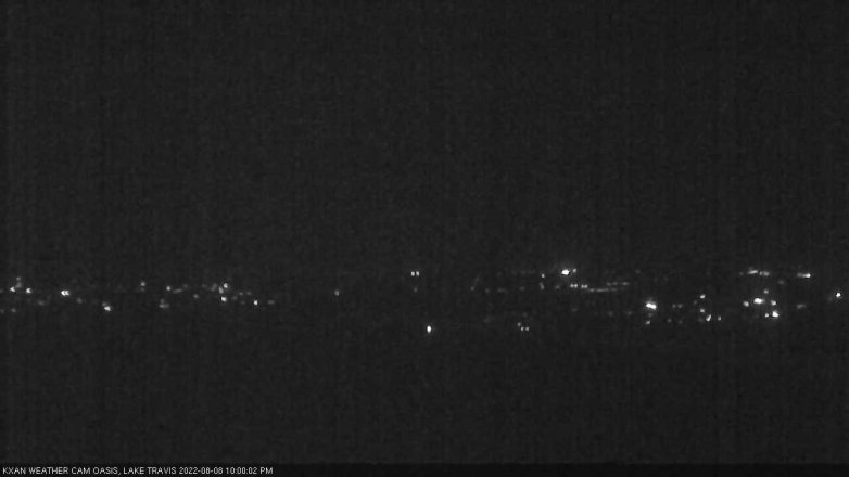 Lake Travis webcam, August 8, 2022 10:00 PM CT