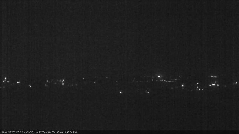 Lake Travis webcam, August 8, 2022 11:45 PM CT