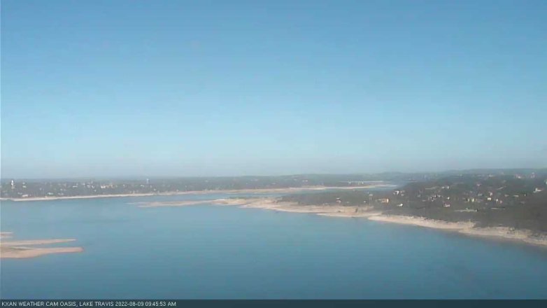 Lake Travis webcam, August 9, 2022 9:45 AM CT
