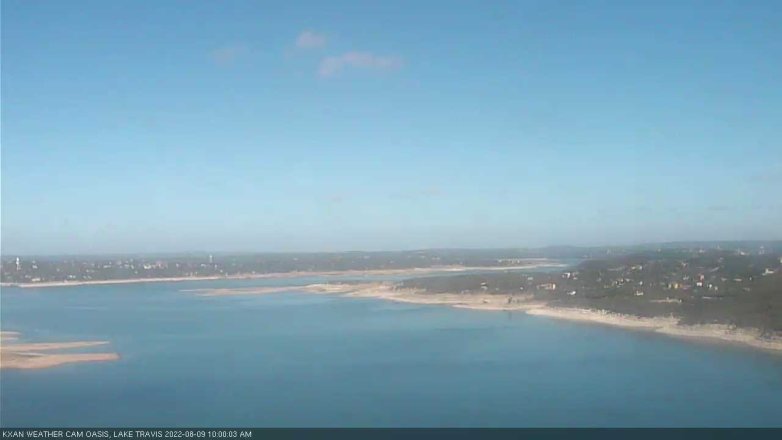 Lake Travis webcam, August 9, 2022 10:00 AM CT