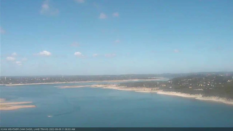 Lake Travis webcam, August 9, 2022 11:00 AM CT