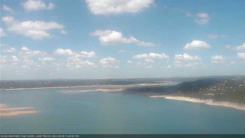 Lake Travis webcam, August 9, 2022 12:45 PM CT