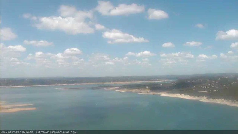 Lake Travis webcam, August 9, 2022 1:00 PM CT