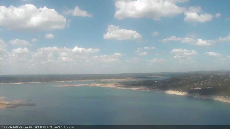 Lake Travis webcam, August 9, 2022 1:25 PM CT
